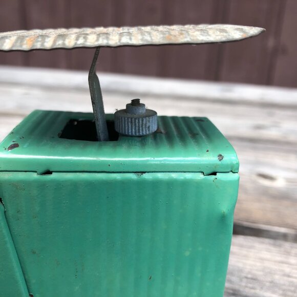 Vintage small BEAR BRAND Postal Scale / Up to 1 Pound / Working / Green Paint - Picture 10 of 10